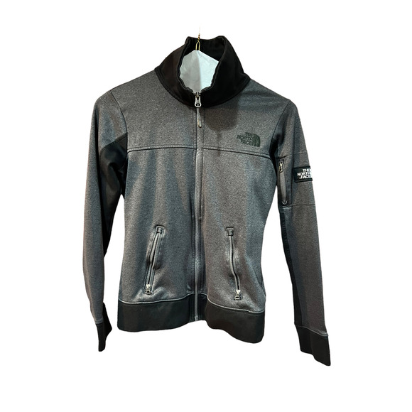 North Face Black Gray Full Zip Jacket - Picture 1 of 7